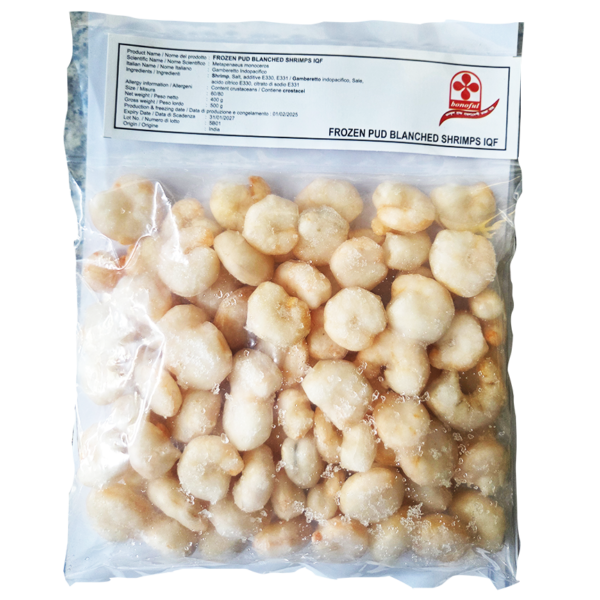 Bonoful Pud Blanched Shrimps IQF 60/80  6Kg 20%