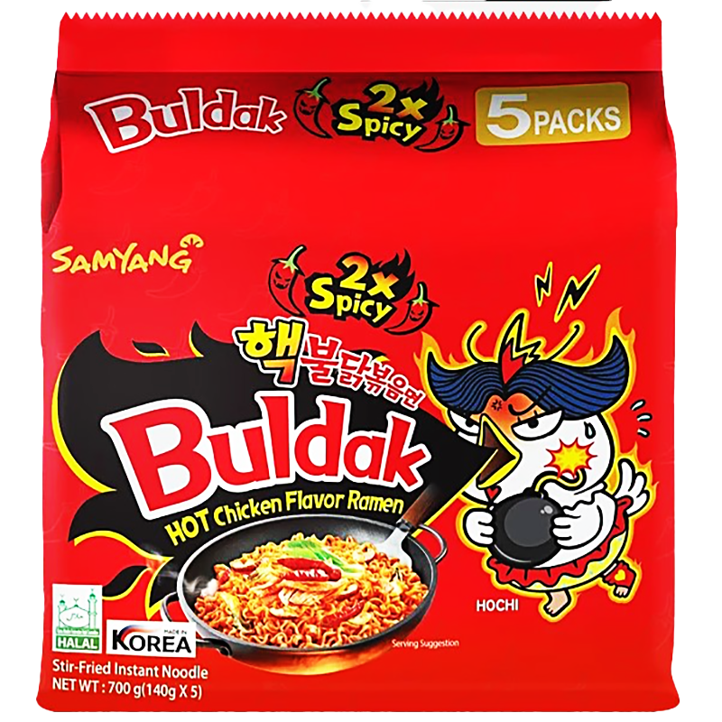 Samyang hot chicken extra hot red spicy 2x 700g